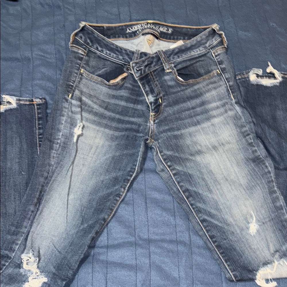 American Eagle Outfitters Blue Skinny Jeans